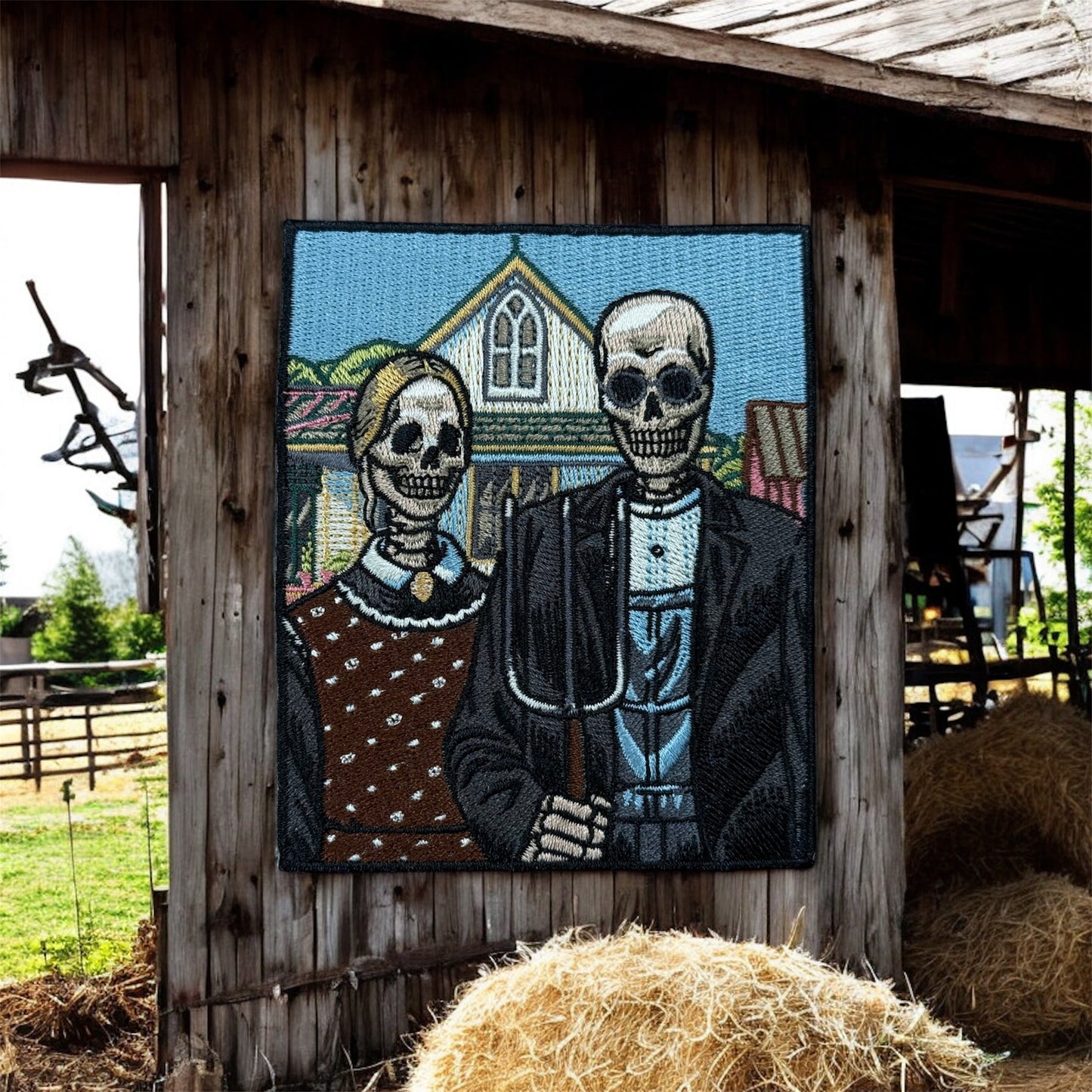 Skull v22 - American Gothic